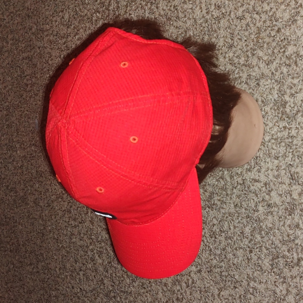 Ping Stitched Patch Red Golf Runner Strapback Hat… - image 3